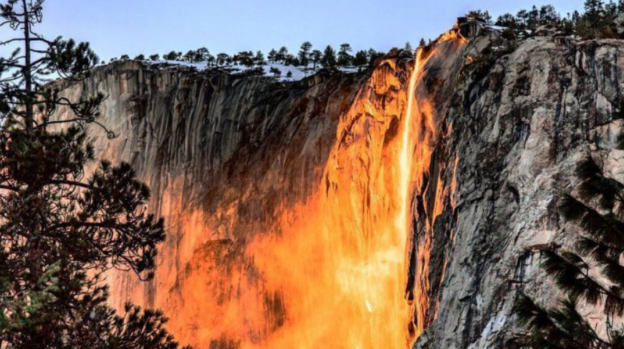Indahnya Air Terjun Api Di Taman Nasional Yosemite, California, Amerika Serikat